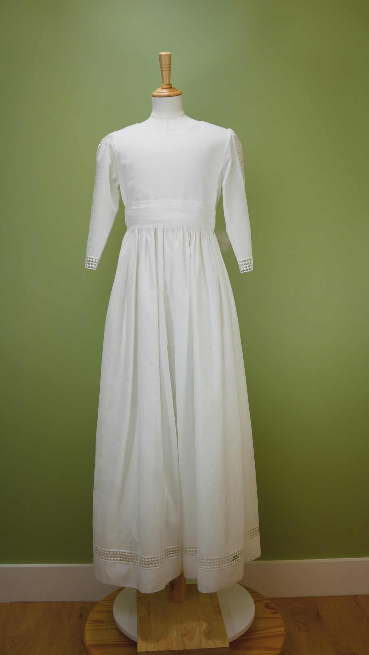 Linen First Communion Dress