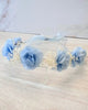 YoYo Boutique Accesories Blue Blue Floral & Lace Crown