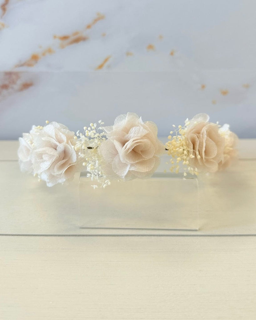 YoYo Boutique Accesories Blush Blush Floral & Lace Crown