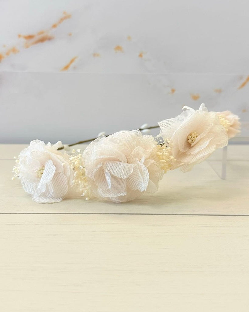 YoYo Boutique Accesories Blush Blush Flowers Half-Crown