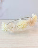 YoYo Boutique Accesories Blush Blush & Off-White Flower Half Crown