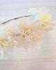 YoYo Boutique Accesories Blush Blush & Off-White Flower Half Crown