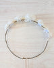 YoYo Boutique Accesories White White Flower Half Crown