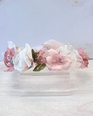 YoYo Boutique Accessories Dusty Rose Flowers Headpiece