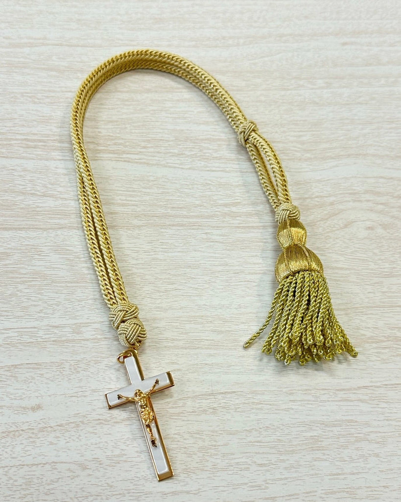 YoYo Boutique Accessories Golden Golden & Nacre Cross