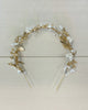 YoYo Boutique Accessories Golden & Pearls Headband