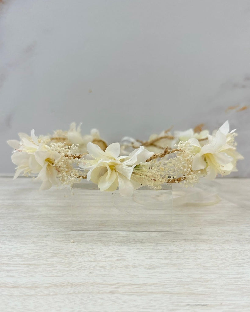 YoYo Boutique Accessories Off-White Flower Crown