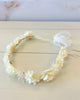 YoYo Boutique Accessories Off-White Off-White Floral & Lace Crown