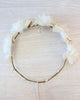 YoYo Boutique Accessories Off-White Off-White Flowers Half Crown