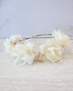 YoYo Boutique Accessories Off-White Off-White Flowers Half Crown