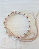 YoYo Boutique Accessories Off-White & Pink Tiny Flowers Headpiece