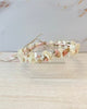 YoYo Boutique Accessories Off-White & Pink Tiny Flowers Headpiece