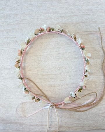 YoYo Boutique Accessories Off-White & Pink Tiny Flowers Headpiece