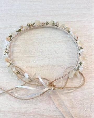 YoYo Boutique Accessories Off-White Tiny Flowers Headpiece