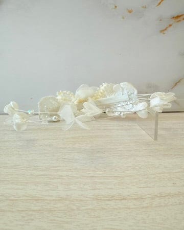 YoYo Boutique Accessories Pearl White Headpiece