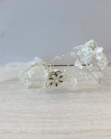 YoYo Boutique Accessories Pearls & Tiny Flowers Headpiece