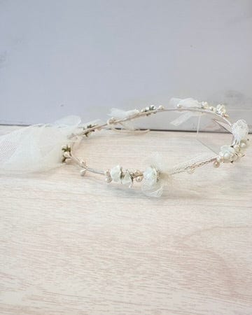 YoYo Boutique Accessories Pearls & Tiny Flowers Headpiece