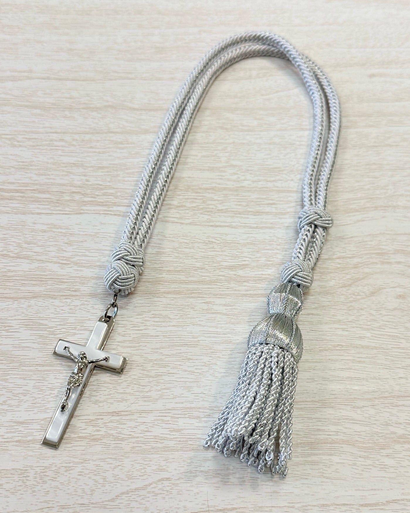 YoYo Boutique Accessories Silver Silver & Nacre Cross