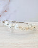 YoYo Boutique Accessories White Small White Flowers Half Crown