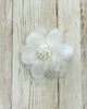 YoYo Boutique Accessories White White Flower Clip