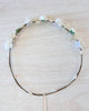 YoYo Boutique Accessories White White Flowers & Baby Breath Half Crown