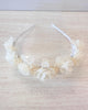 YoYo Boutique Accessories White White Flowers & Baby Breath Headband