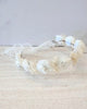 YoYo Boutique Accessories White White Flowers & Baby Breath Lace Crown