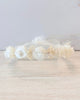 YoYo Boutique Accessories White White Flowers & Baby Breath Lace Crown