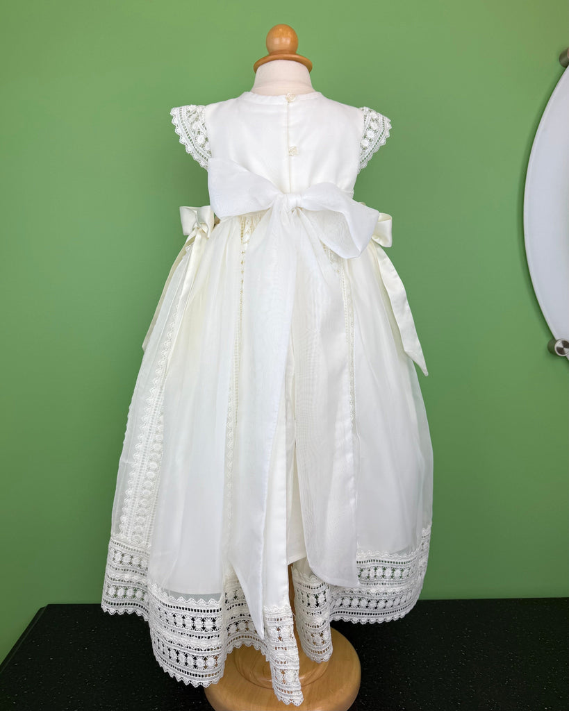 YoYo Boutique Baptism 12-24M Huelva Ivory Christening Gown