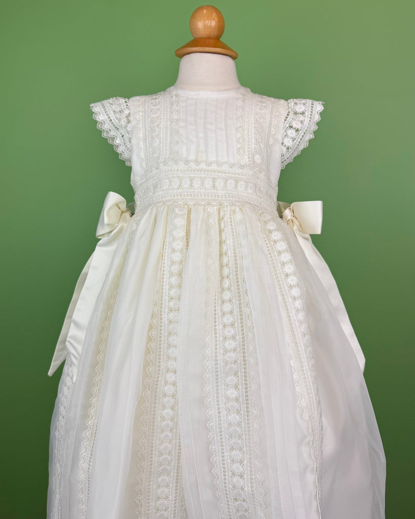 YoYo Boutique Baptism 12-24M Huelva Ivory Christening Gown