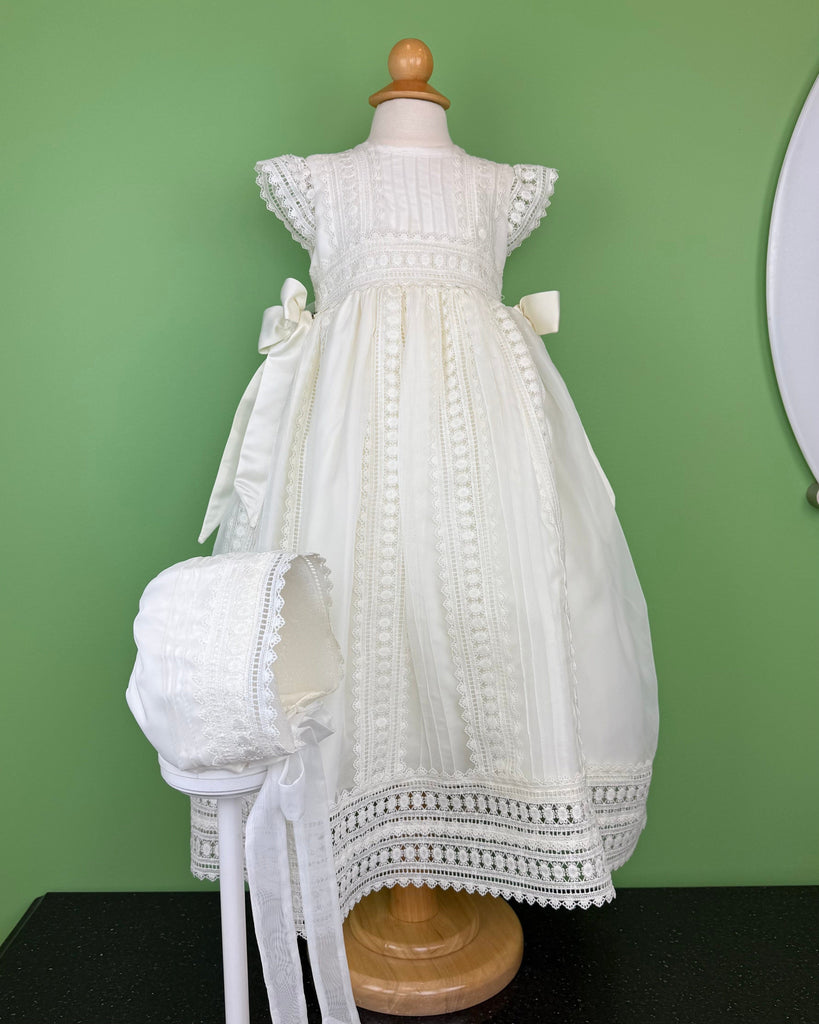 YoYo Boutique Baptism 12-24M Huelva Ivory Christening Gown