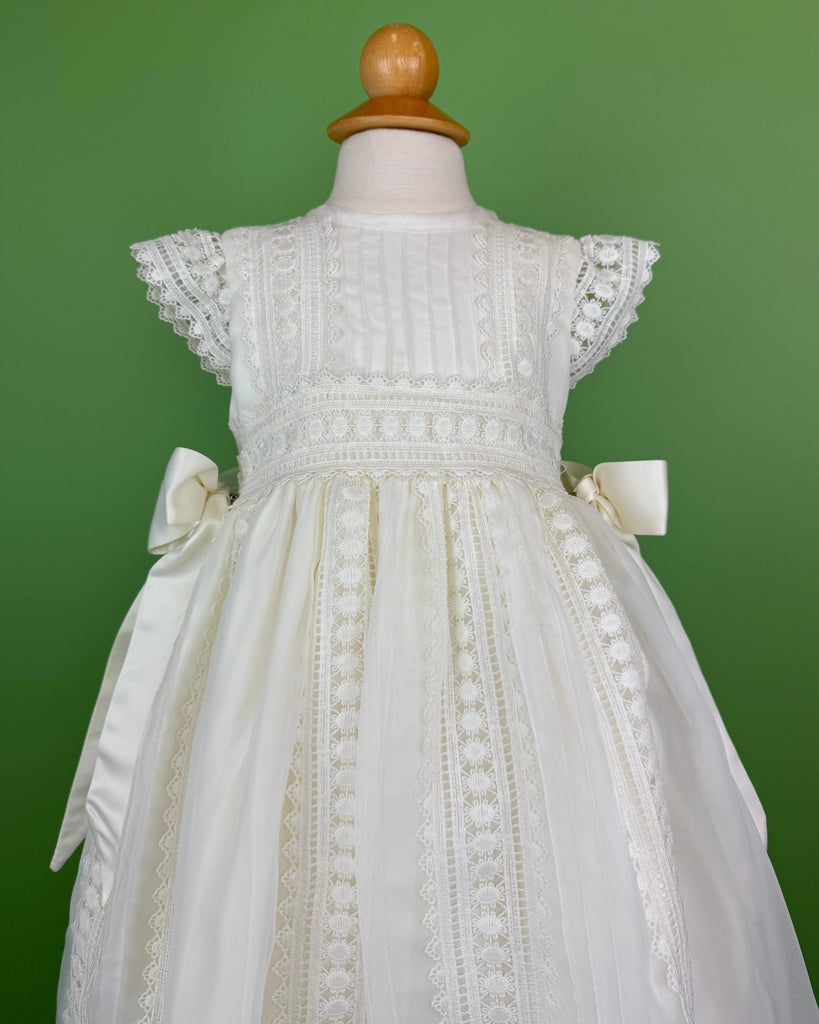 YoYo Boutique Baptism 12-24M Huelva Ivory Christening Gown