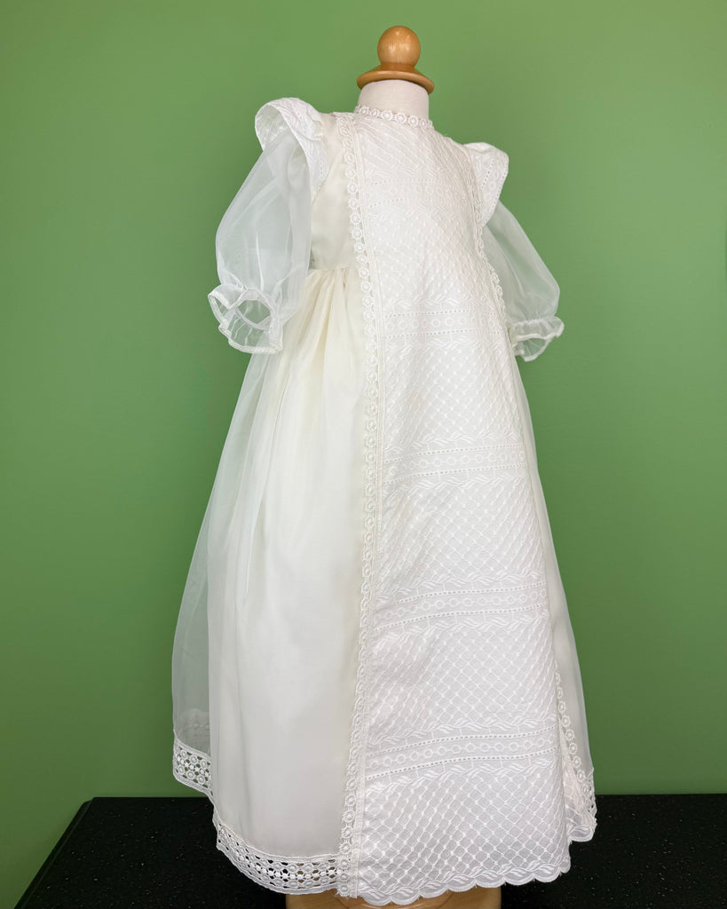 YoYo Boutique Baptism 12-24M / Off-White Cadiz Christening Gown