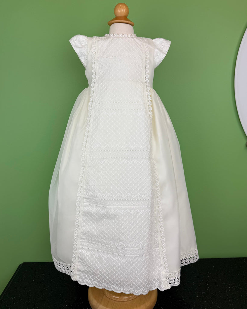 YoYo Boutique Baptism 12-24M / Off-White Cadiz Christening Gown