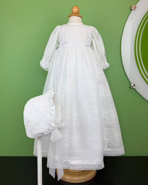 YoYo Boutique Baptism 12-24M / White Sevilla White Christening Gown