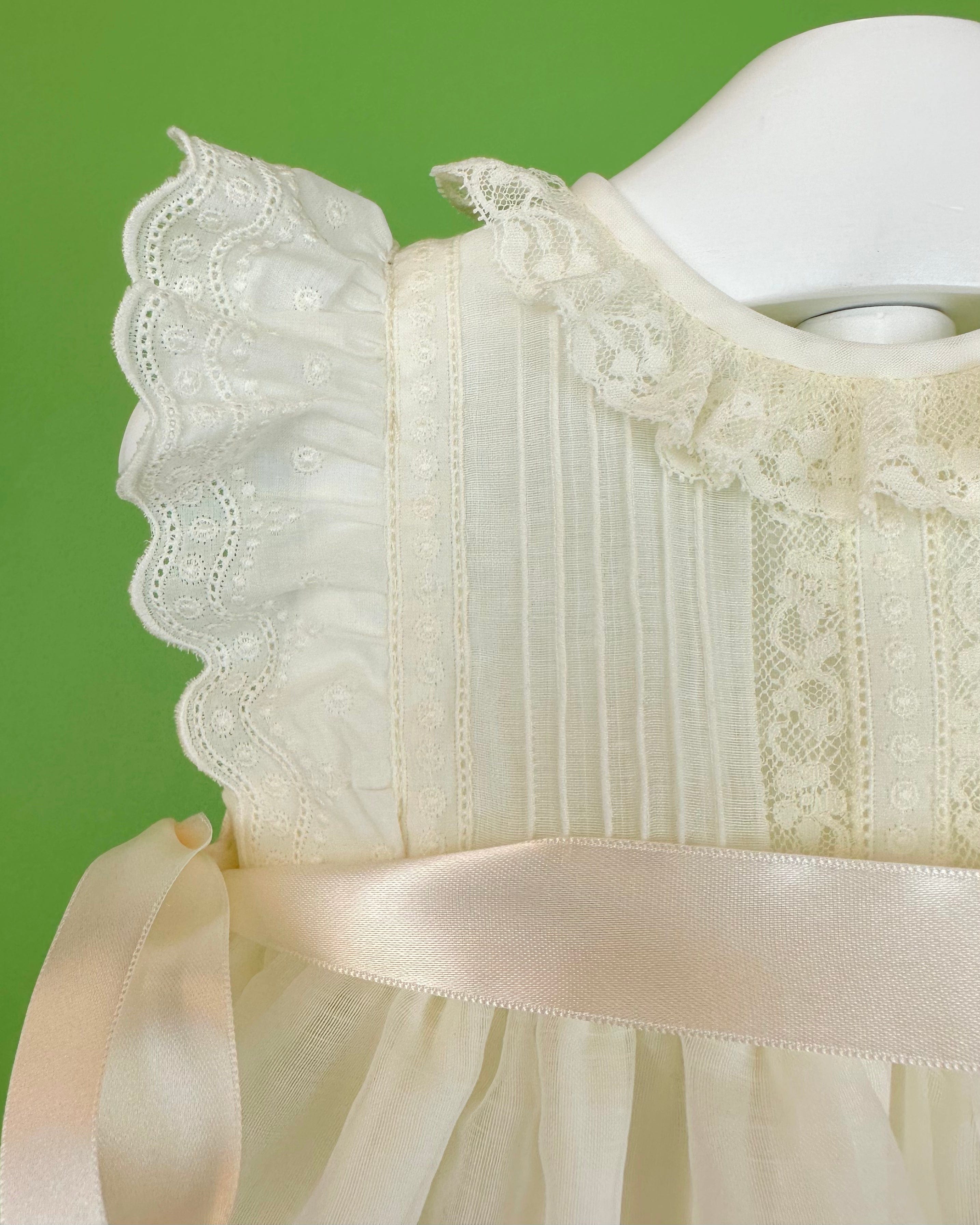 YoYo Boutique Baptism Alanna Dress with Bonnet