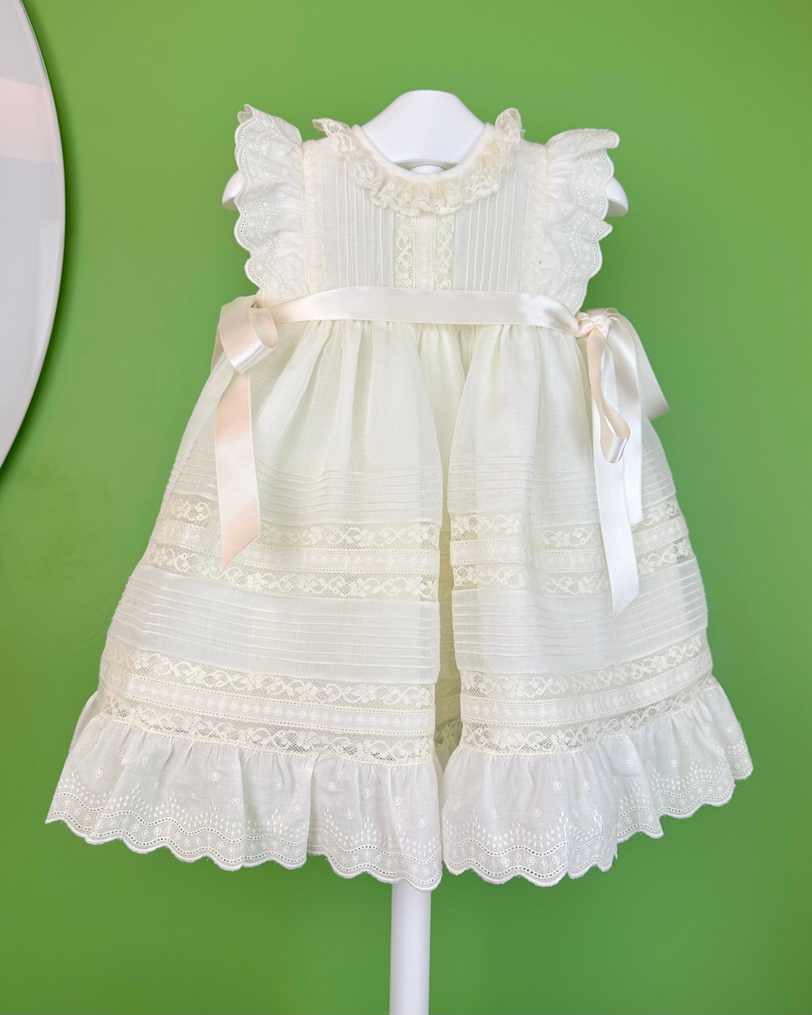 YoYo Boutique Baptism Alanna Dress with Bonnet