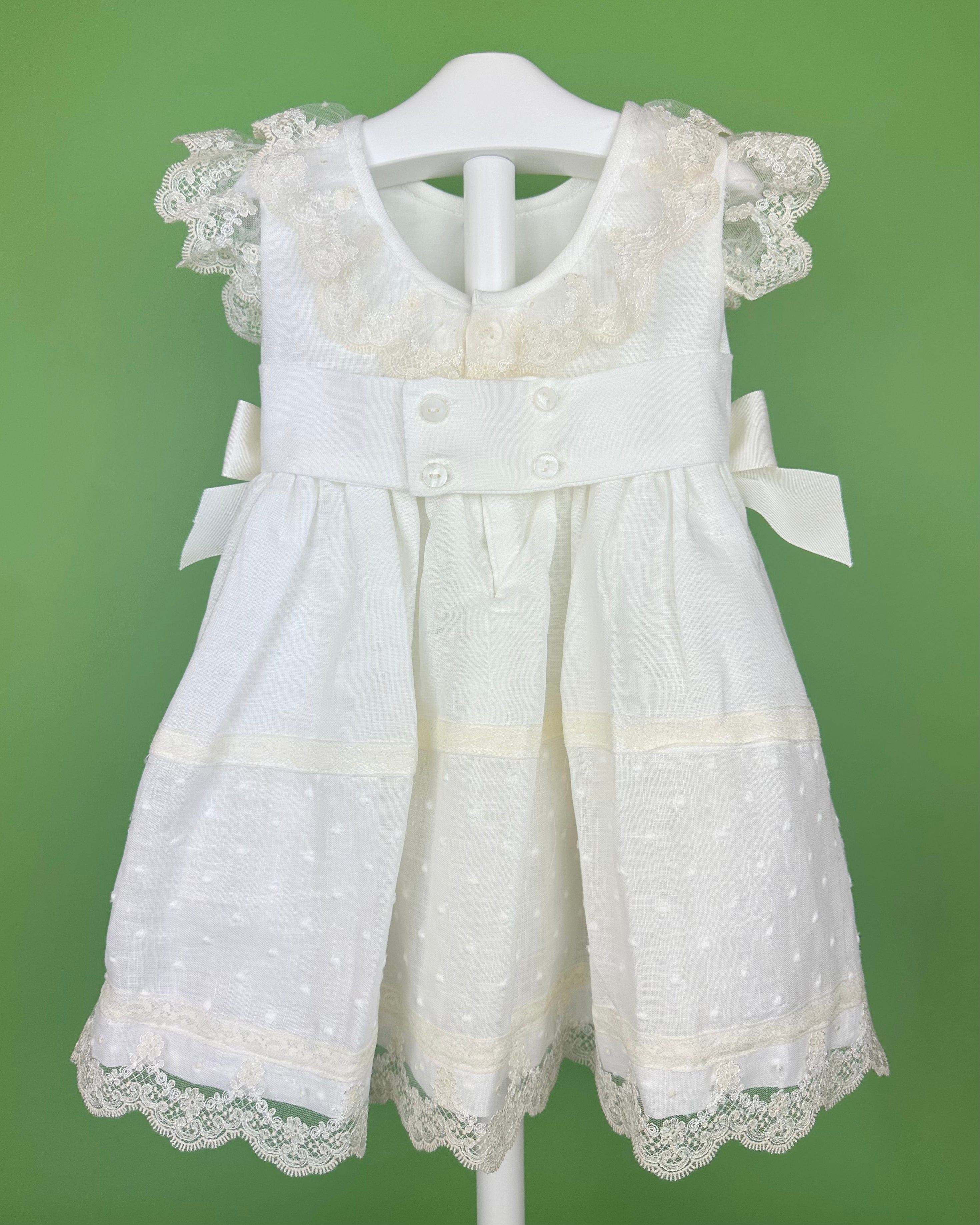YoYo Boutique Baptism Amelia Off-White Dress