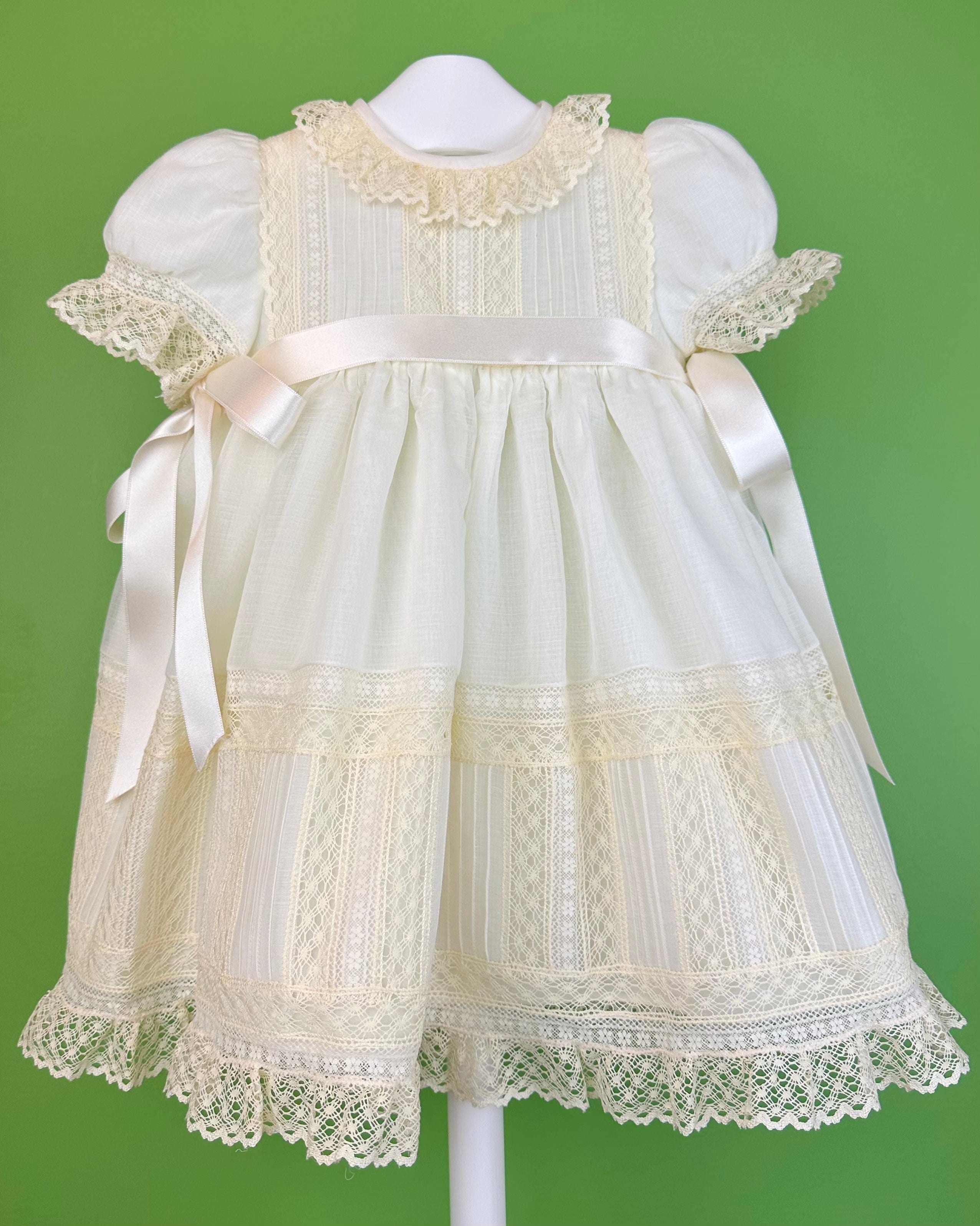 YoYo Boutique Baptism Angela Dress with Bonnet
