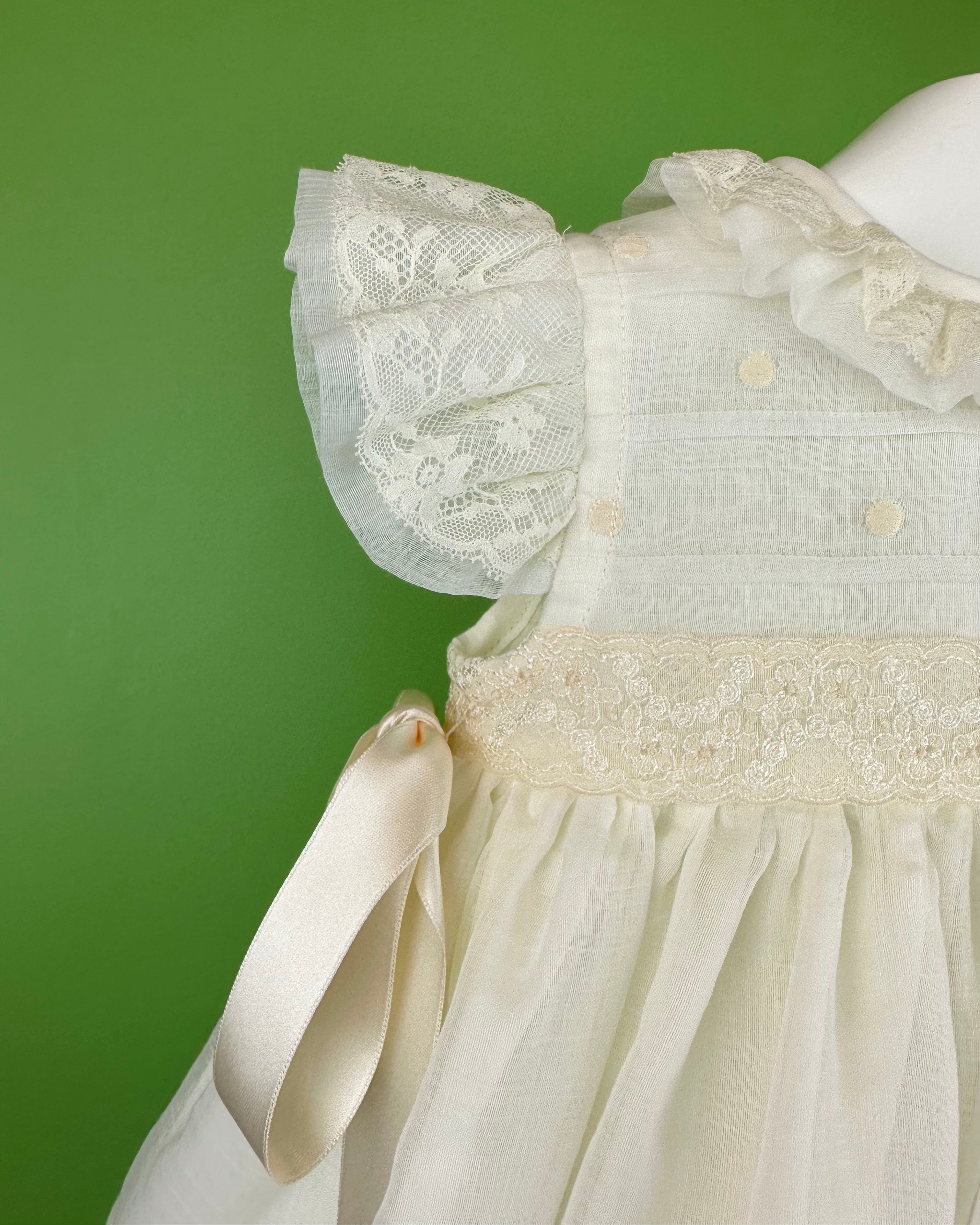 YoYo Boutique Baptism Bella Dress with Bonnet