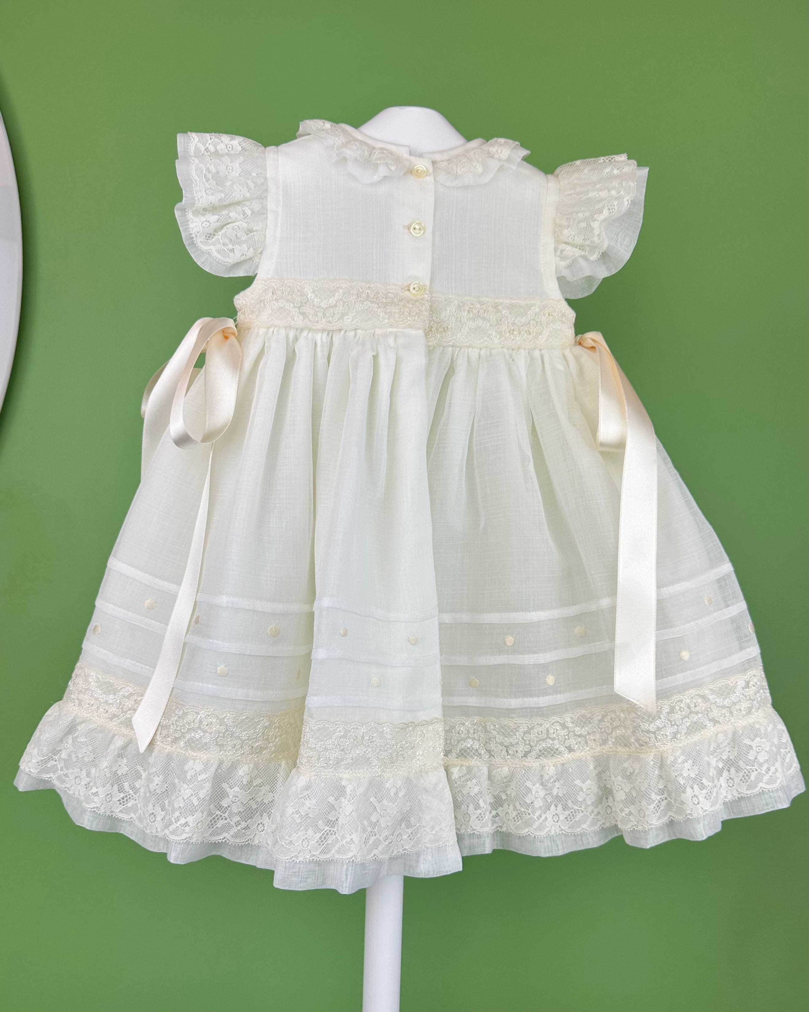 YoYo Boutique Baptism Bella Dress with Bonnet