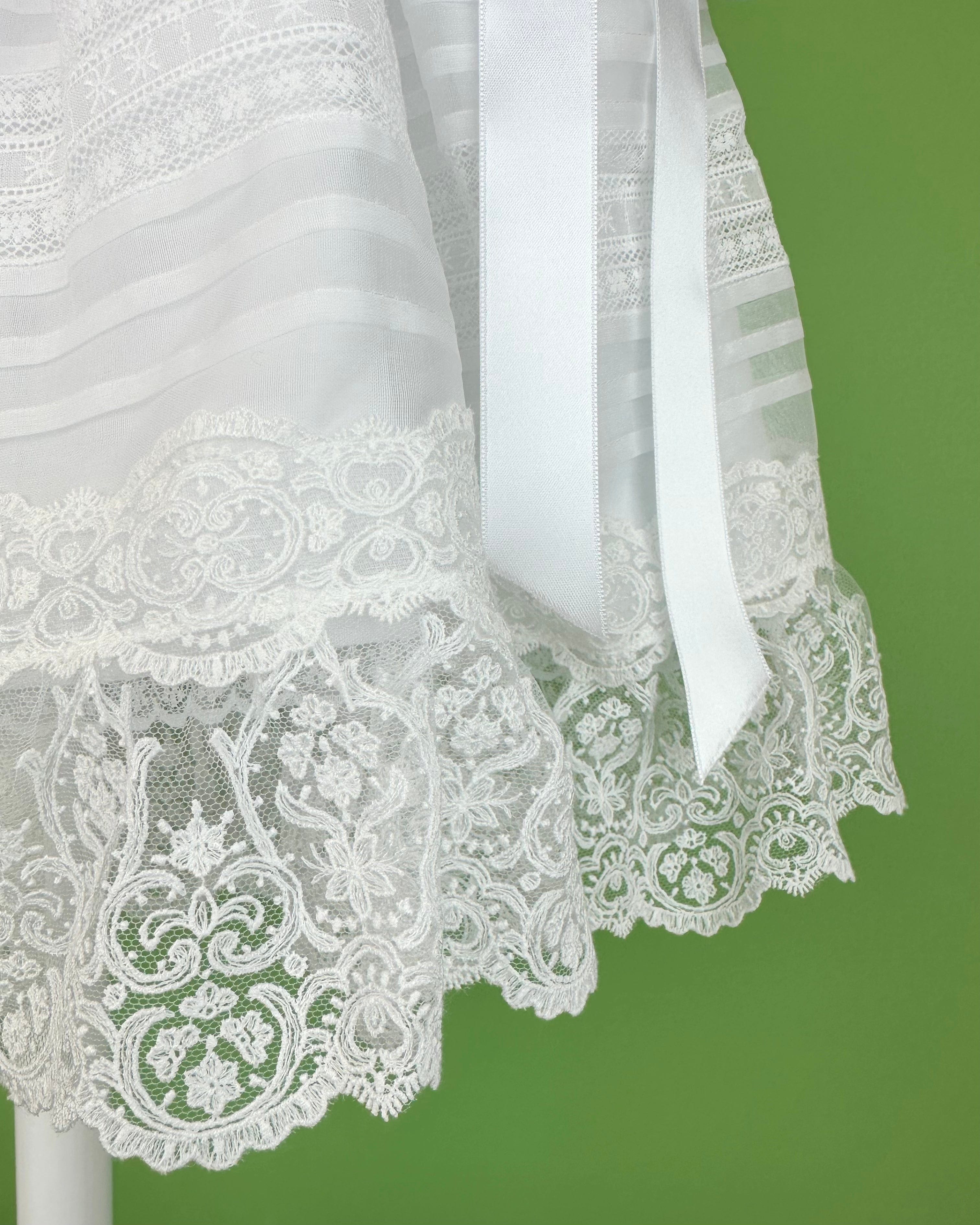 YoYo Boutique Baptism Brenda Dress with Bonnet