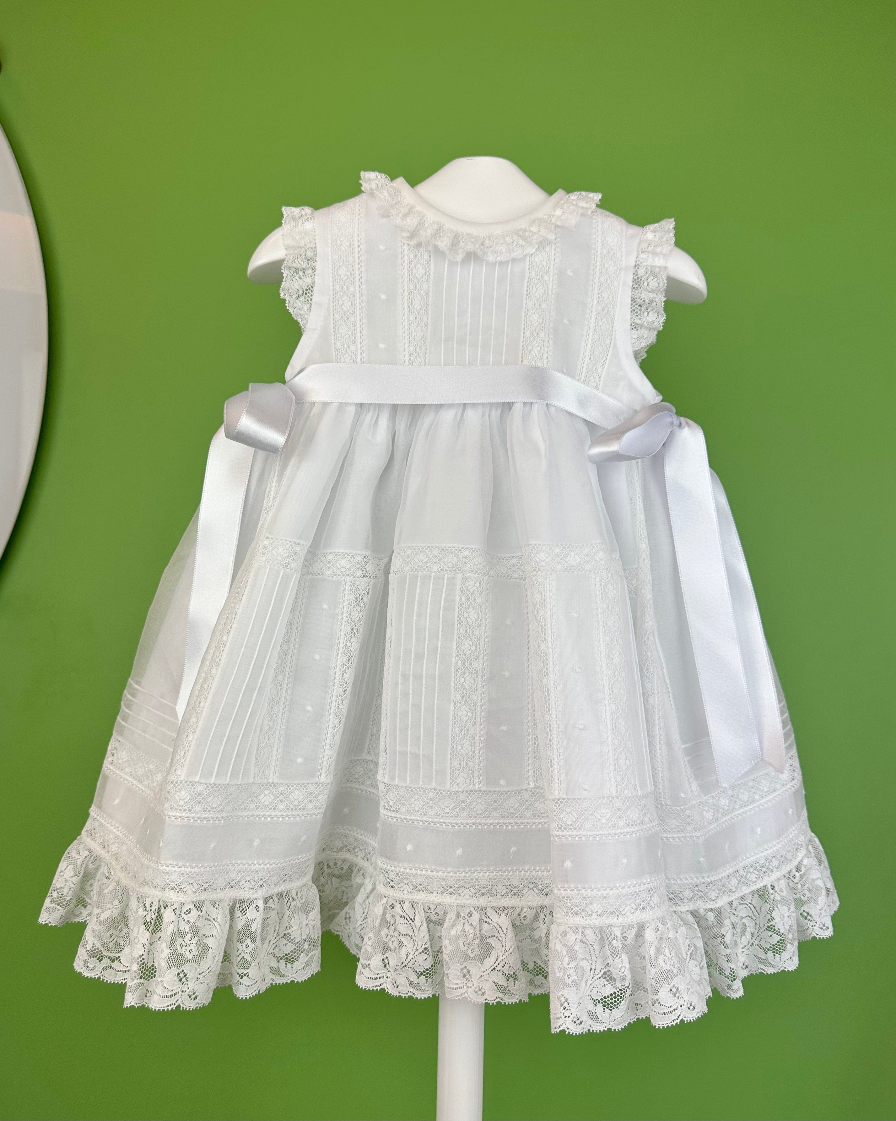YoYo Boutique Baptism Catalina Dress with Bonnet