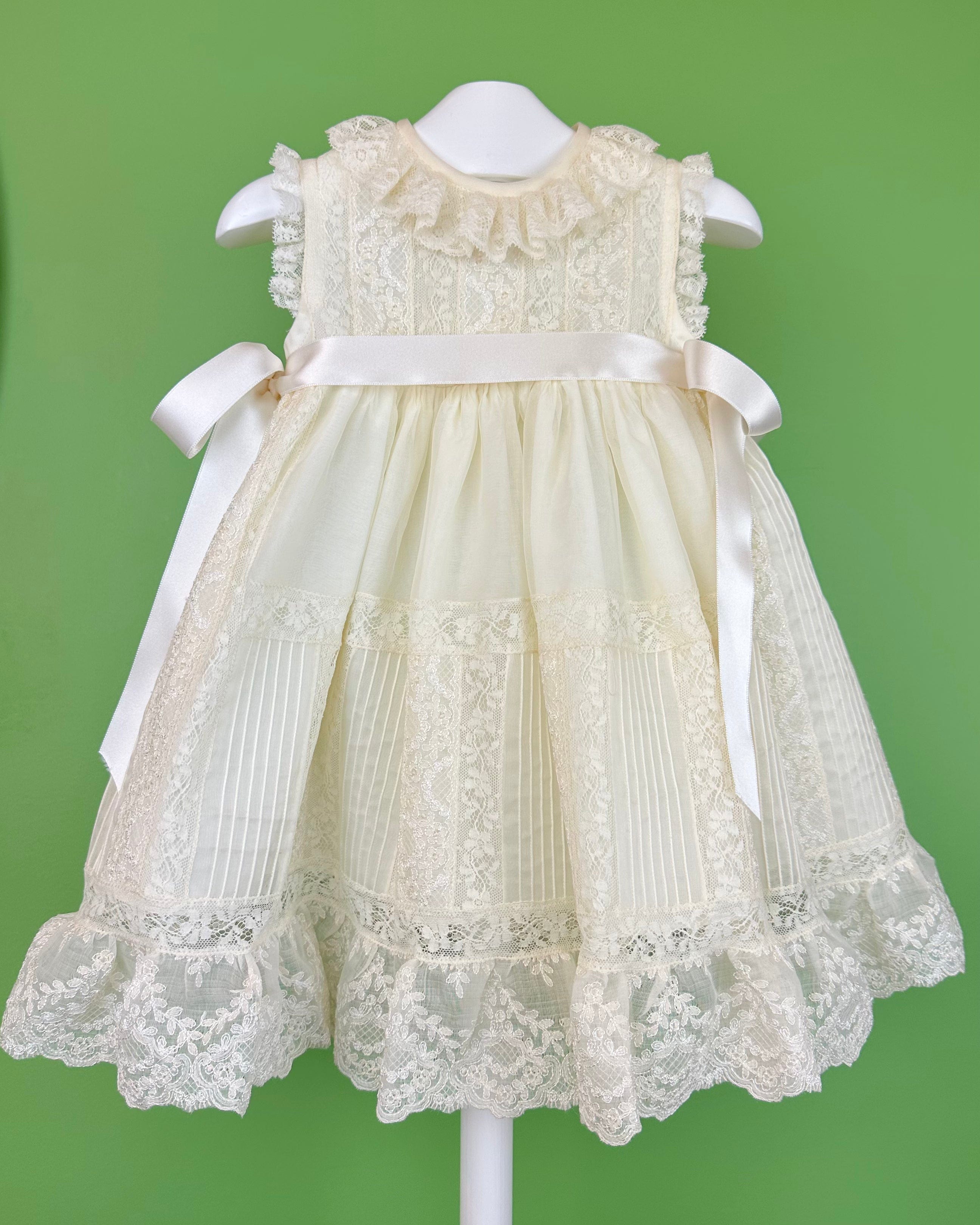 YoYo Boutique Baptism Cindy Dress with Bonnet