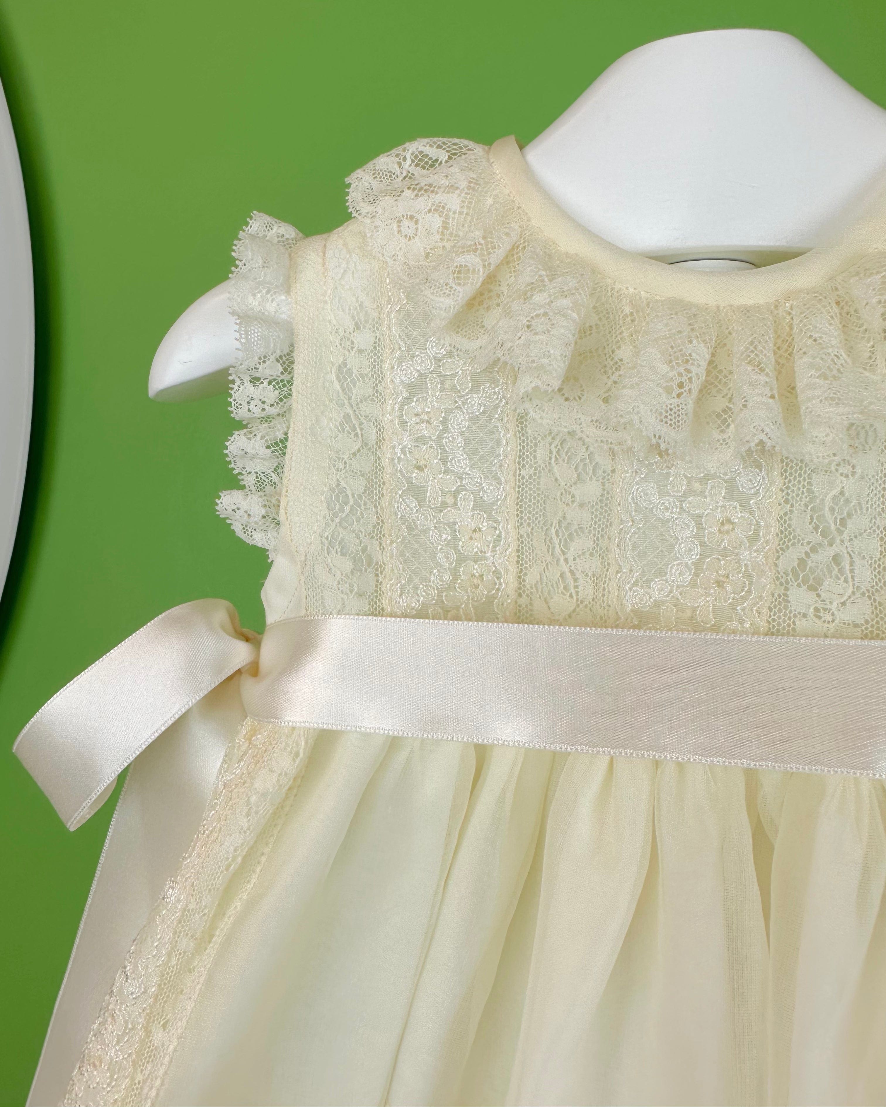 YoYo Boutique Baptism Cindy Dress with Bonnet