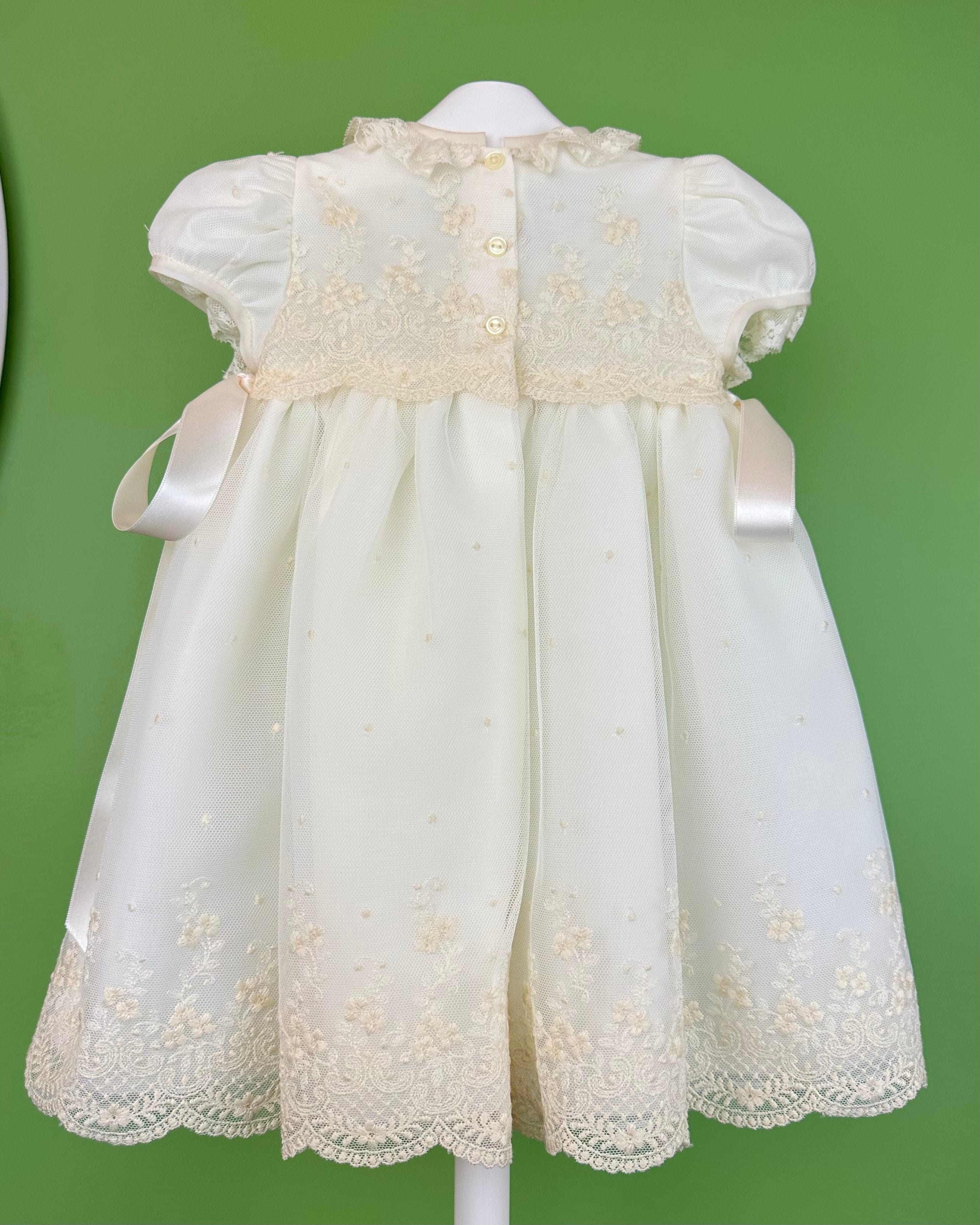 YoYo Boutique Baptism Cristina Dress with Bonnet