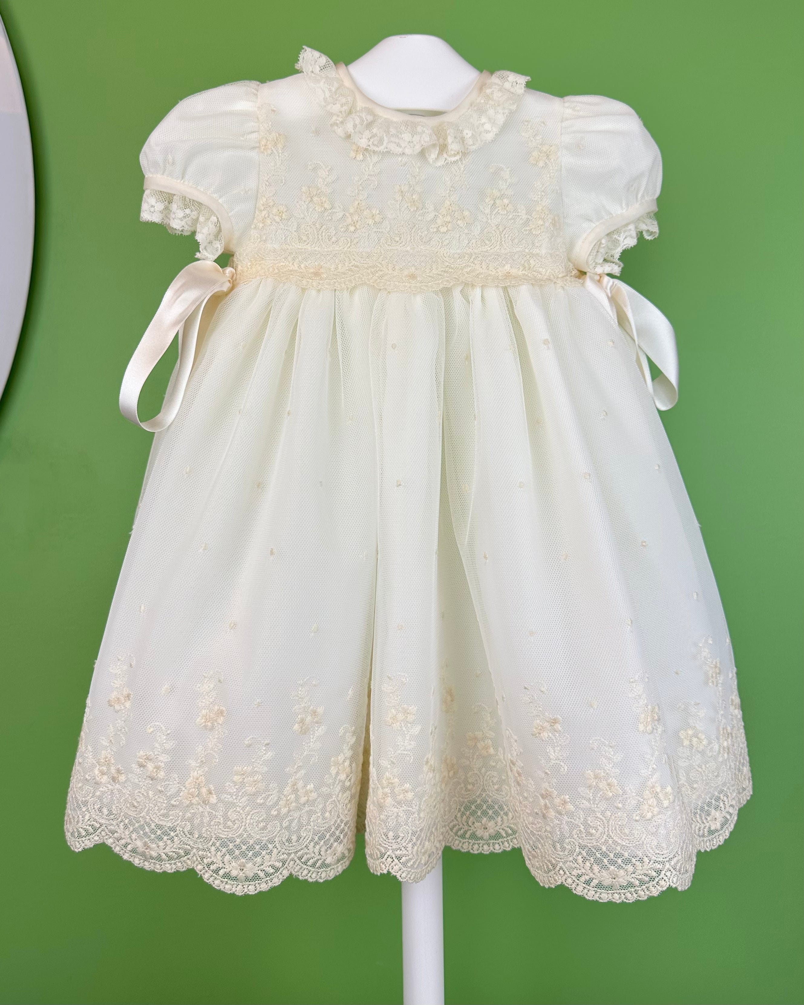 YoYo Boutique Baptism Cristina Dress with Bonnet