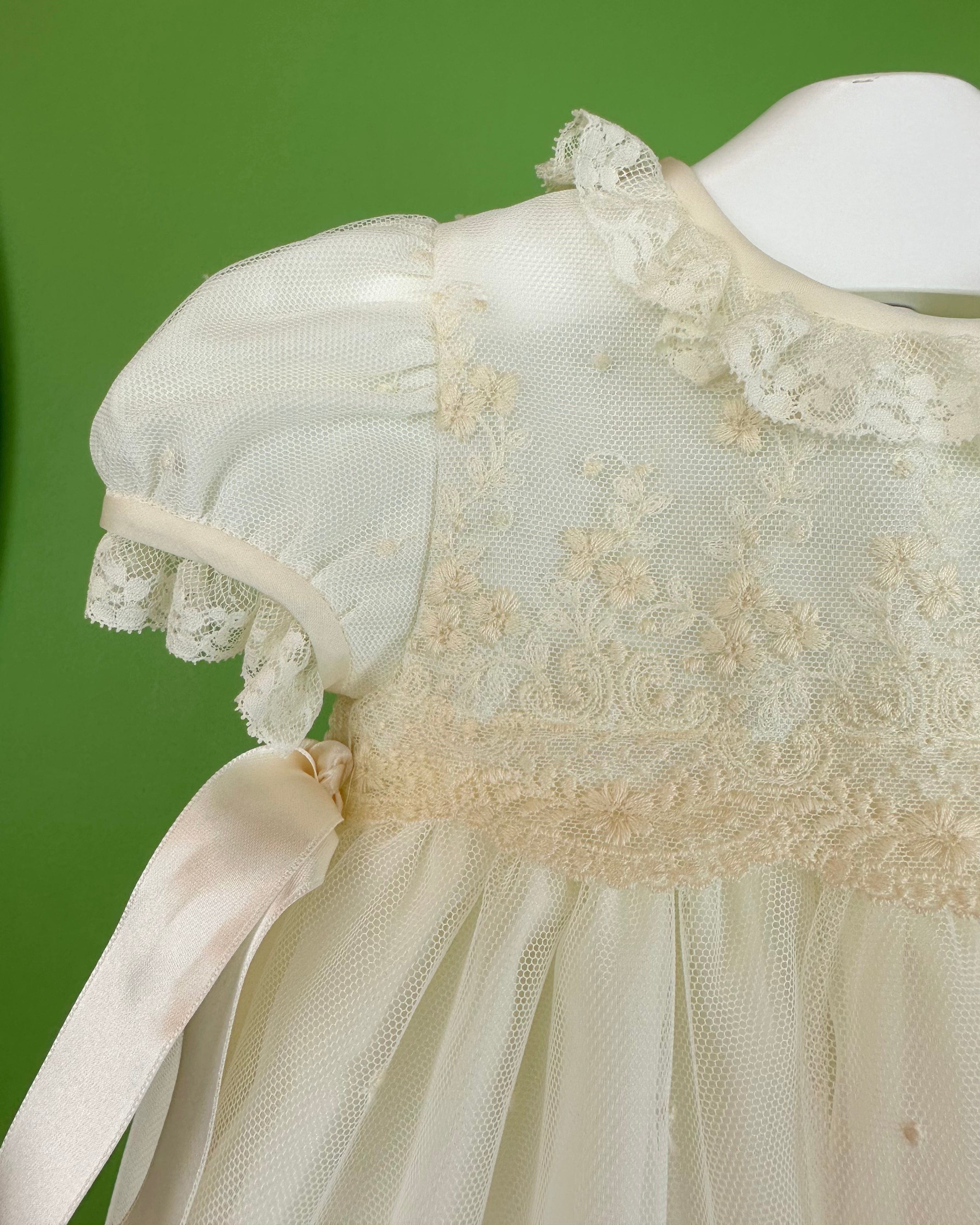 YoYo Boutique Baptism Cristina Dress with Bonnet