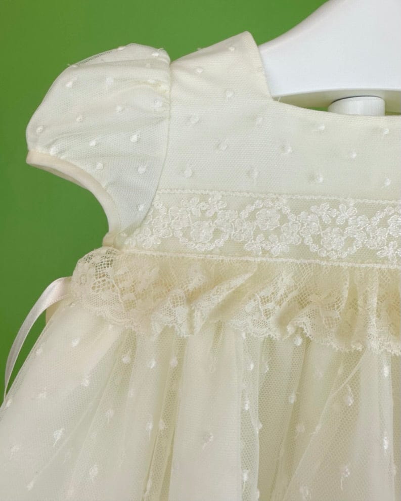 YoYo Boutique Baptism Estefania Dress with Bonnet