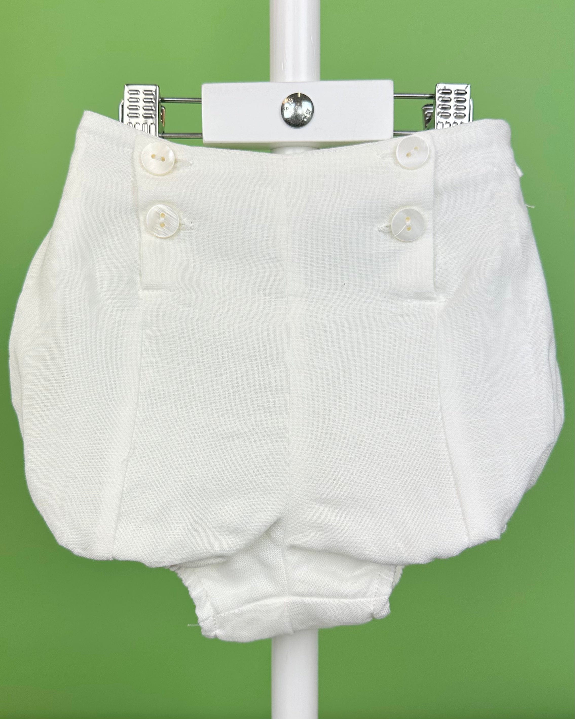 YoYo Boutique Baptism Gabriel White Bubble Outfit